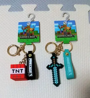 [ 새상품 ] 마인크래프트 Minecraft 키링 2개 세트