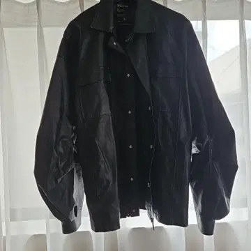 ROARINGWILD 블랙 가죽 자켓 XL