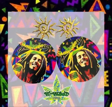 레게 귀걸이 자메이카, 레게, 밥 말리, 마리화나, 페스티벌