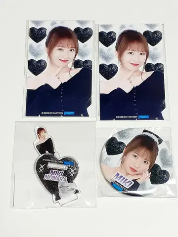 모바가챠 노나카 미키 미니 아크릴 스탠드 스티커 캔뱃지