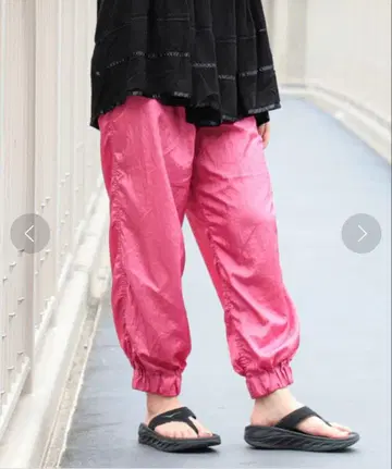 BEAMS BOY 빔즈 보이 나일론 타프타 스포츠 팬츠