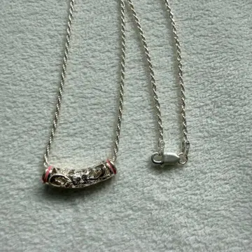 하와이안 주얼리 하이비스커스 조각 디자인 목걸이 SV925