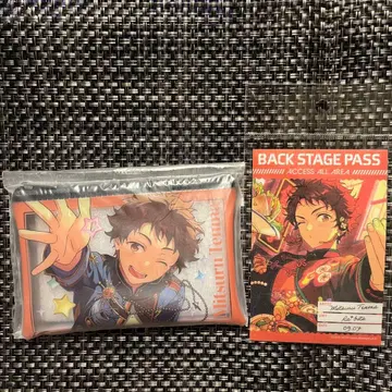 텐마 미츠루 백스테이지 패스풍 클리어 파우치 앙스타 기념 전시회