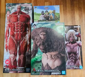 제일복권 진격의 거인 피규어 4종 세트 최저가