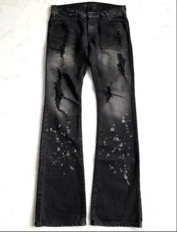 FUGA archive y2k opium black flare jeans