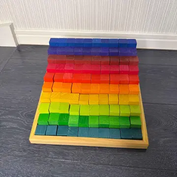 그림스 무지개 카운팅 블록 소