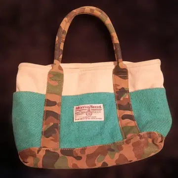 Harris Tweed 카모 패턴 토트백