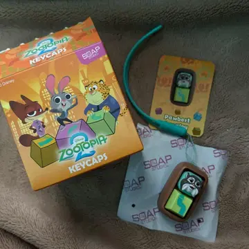 주토피아 키캡 파우버트 카드 포함