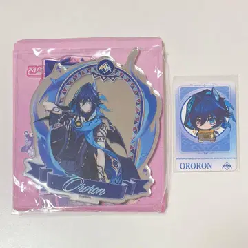 원신 한국 콜라보 오로룬 세트 아크릴 스탠드 포토 카드