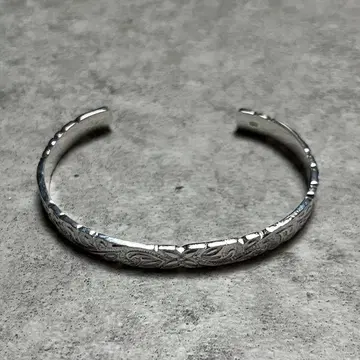 실버 925 빈티지 뱅글 하와이안 주얼리 각인