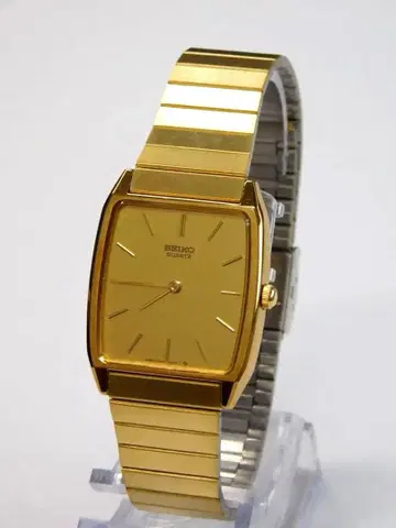 SEIKO 골드 얇은 타입 여성용 손목시계 쿼츠