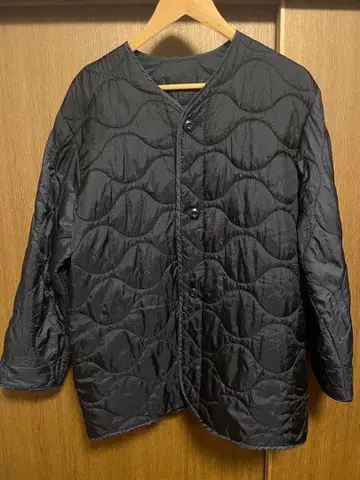 [ BEAMS BOY ] 퀼팅 자켓 네이비 프리 사이즈