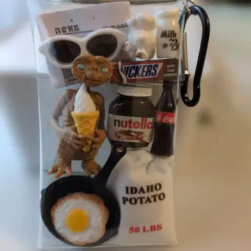 E.T. 키링 음식 피규어 포함 가챠 믹스