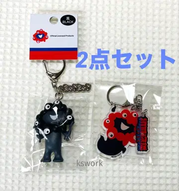 블랙 미야쿠미야쿠 입체 PVC 키링 하츠미미 카이단 아크릴 키링 세트