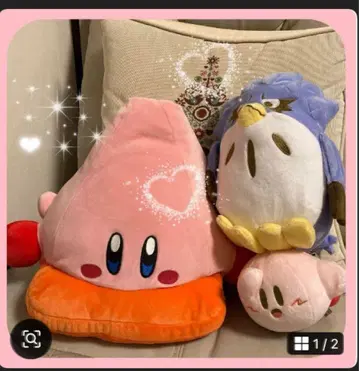 새상품 별의 커비 디스커버리 봉제 인형 쿠와 커비 봉제 인형