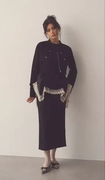 PELLICULE 페이크 스웨이드 스커트