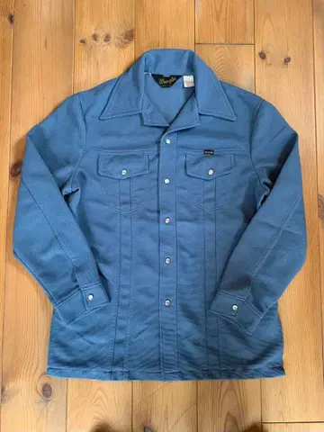 70s 랭글러 USA 셔츠 스냅 자켓 L