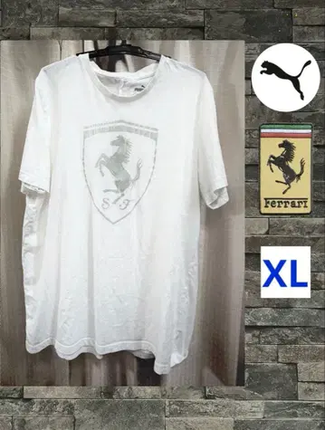 레어 PUMA 페라리 Ferrari 티셔츠 XL 화이트