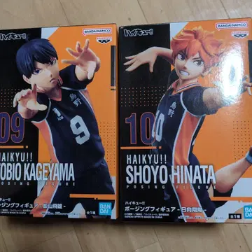 하이큐 포징 피규어 히나타 쇼요 카게야마 토비오 프라이스 2종 세트