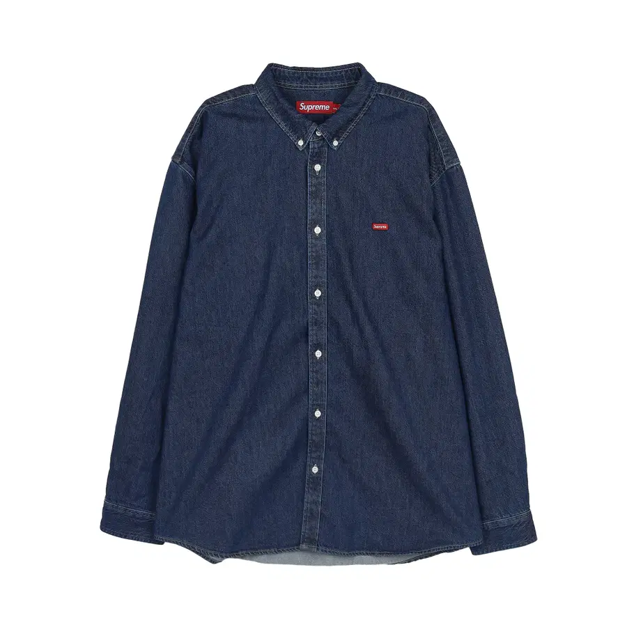 [XXL] Supreme 小型 Box Logo 牛仔衬衫 靛蓝色 - 25FW
