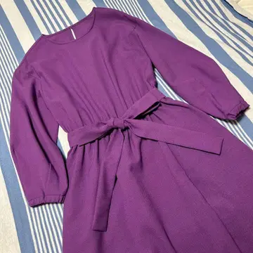 Simplicite B.C STOCK 랩 스커트 원피스 퍼플 보라색