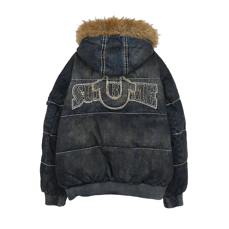 [XL] Supreme x True Religion 绗缝夹克 脏靛蓝 - 25FW