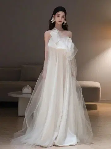 오프숄더 웨딩 드레스