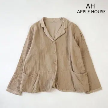 APPLE HOUSE 애플하우스 아부치 수제 염색 면린넨 자켓