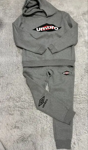 아줄바이마우지 x umbro 그레이 후드티