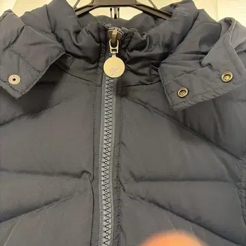 g-stage 후드 부착 블랙 퀼팅 자켓