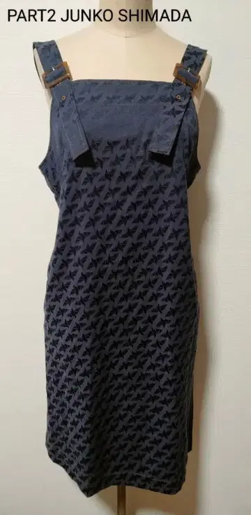 PART2 JUNKO SHIMADA 원피스 오버롤 스커트 네이비