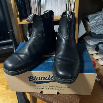Blundstone 사이드 코어 부츠 스퀘어 토 UK6