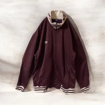 레어 엄브로 90s 하이넥 트랙 자켓 마룬