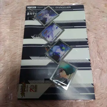 새상품 에반게리온 미래로의 포효 나기사 카오루 아크릴 키링 4개 세트