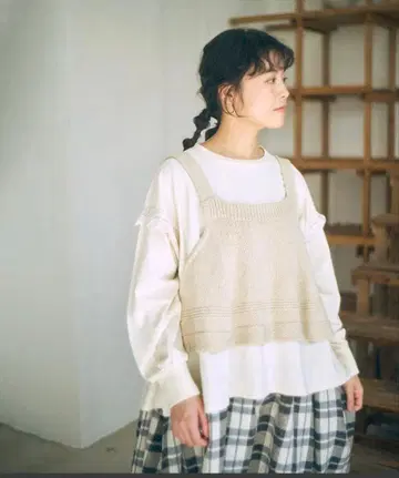 tumugu 츠무구 릴리얀 린넨 코튼 2way 뷔스티에