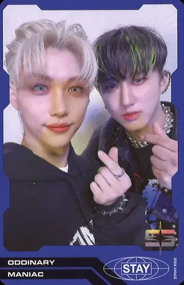 StrayKids ODDINARY 창빈/펠릭스 트레이딩 카드 유닛 파랑