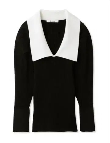 스나이델 snidel Sustainable 볼륨 옷깃 니트 풀오버