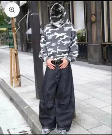 BELVET 카모 집 후디 L