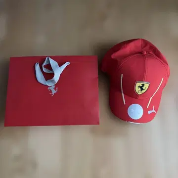 페라리 푸마 콜라보 캡 레드