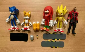 소닉 액션 피규어 5개 세트 4인치 영화판