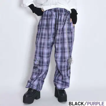 VOLCAN&APHRODITE 체크 팬츠 서브컬쳐