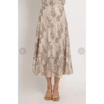 FRAY I.D 레이스 내로우 SK 베이지 S 사이즈