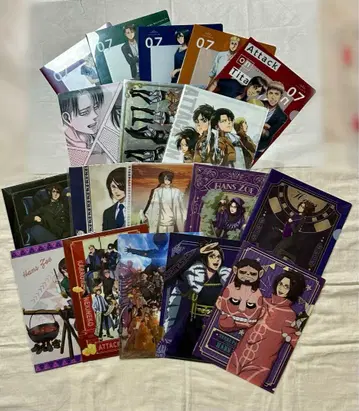 진격의 거인 한지 클리어 파일 세트 18장 세트