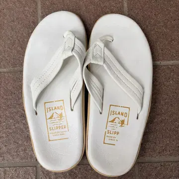 isjandslipper 가죽 비치 샌들