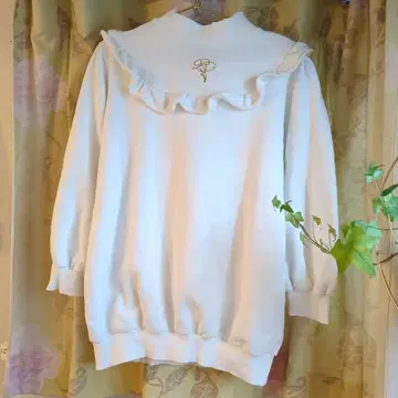 BUBBLES 버블스 프릴 맨투맨 미니 원피스