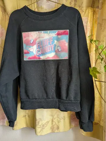 BUBBLES 버블스 블랙 맨투맨 트레이닝복