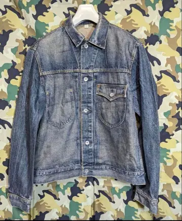 올드 유니클로 데님 자켓 1st 타입 사이즈 L