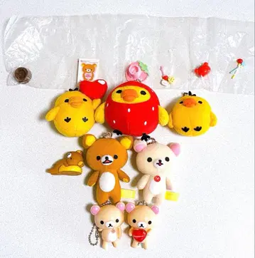 리락쿠마 코리락쿠마 키이로이토리 봉제 인형 마스코트 묶음 판매