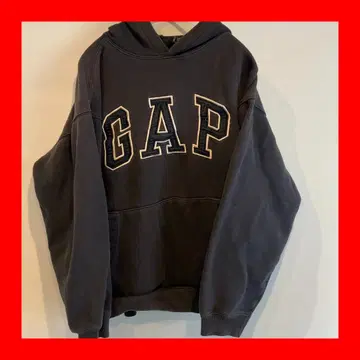 GAP 스테디셀러 로고 후드티 네이비 XL 빅 로고 풀오버