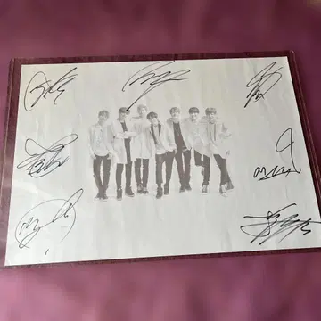 BTS 친필 사인 롯데 호텔 팬미팅